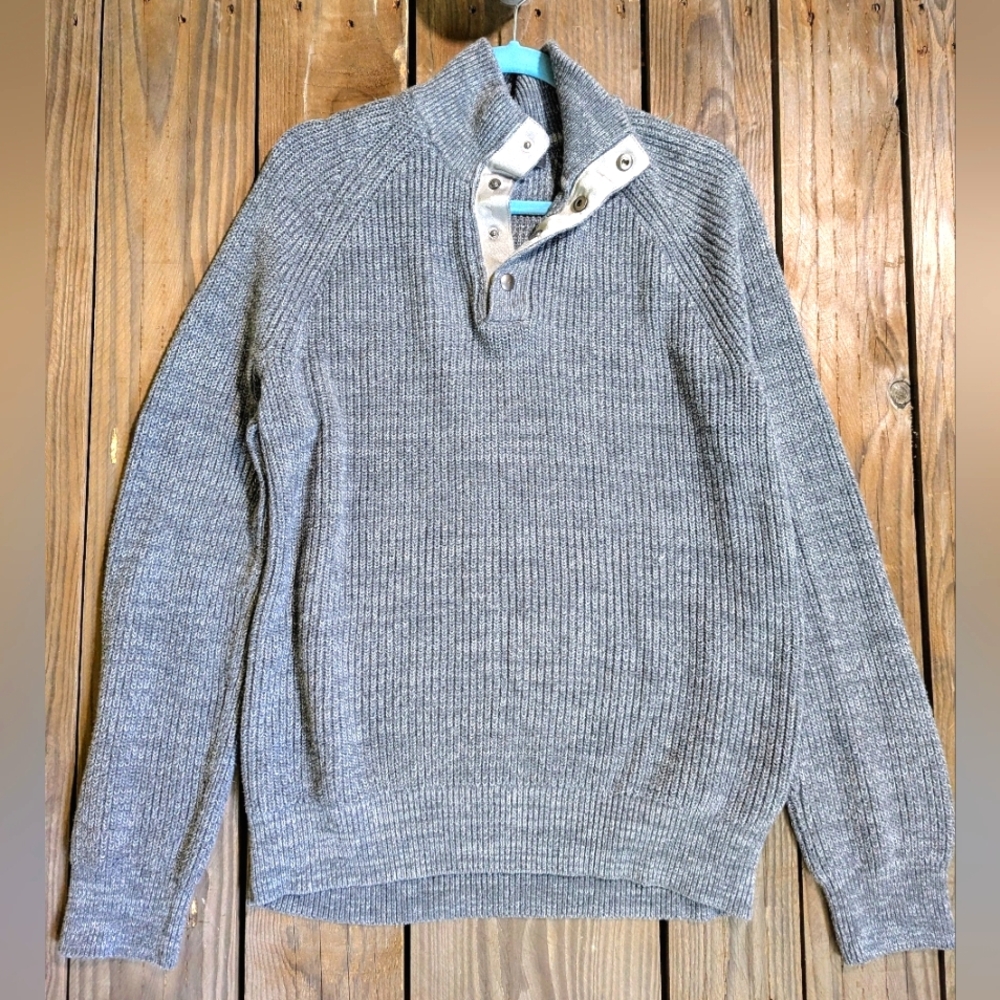 Men's Banana Republic Cotton Blend Sweater Grey M